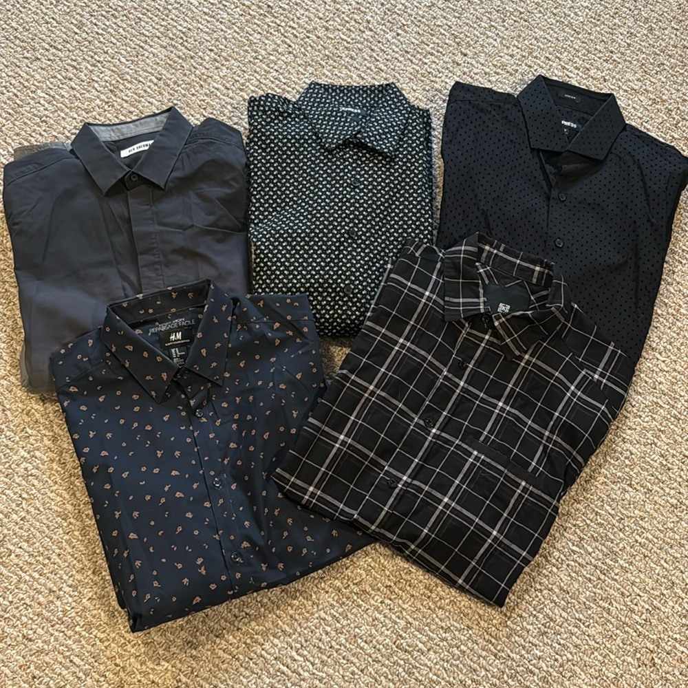 Men’s dress shirts size medium